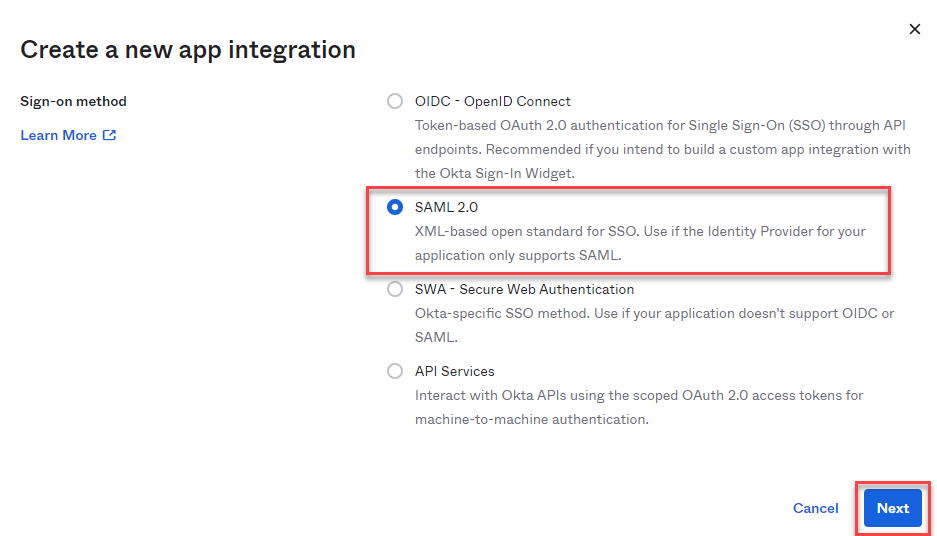 07-Okta-SelectSaml.png